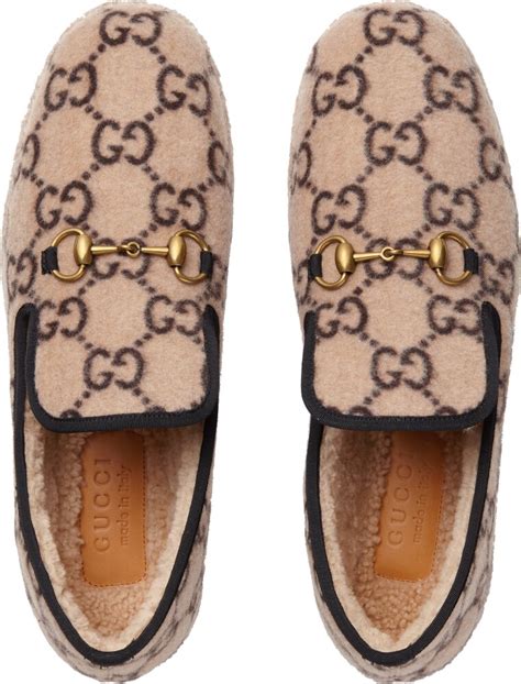 gucci gg wool loafer|gucci moccasins for women.